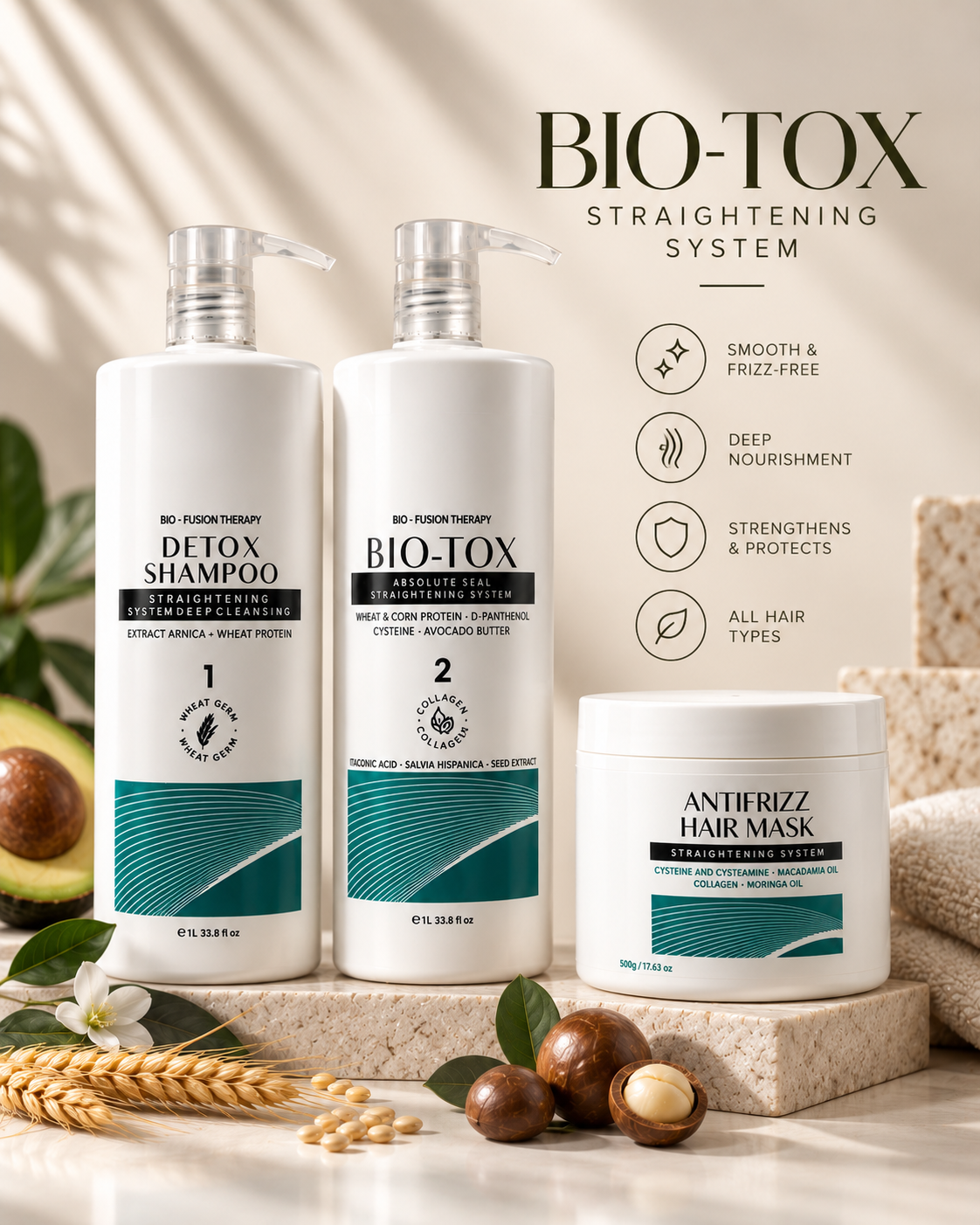 Bio-Tox Straightening System (3-Pack)